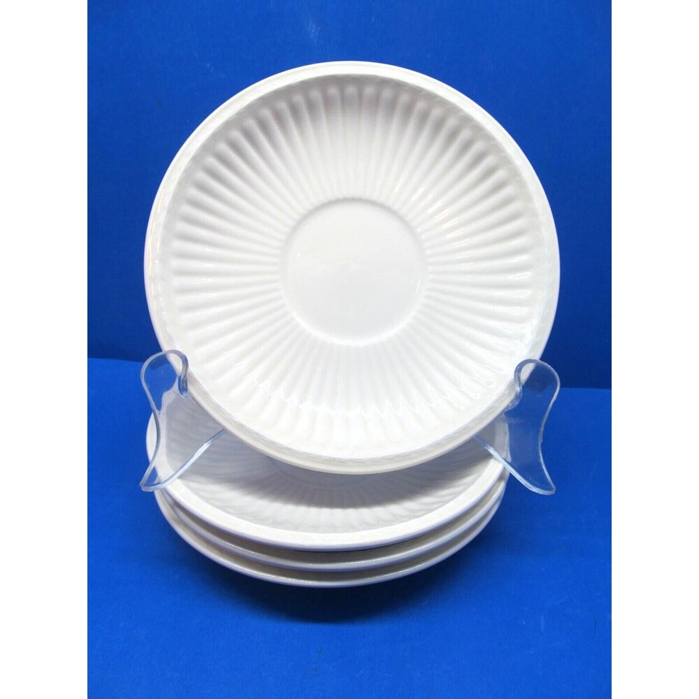 Wedgwood Queens Ware EDME 6" Saucers Only No Cups Set of 4 Excellent Cond